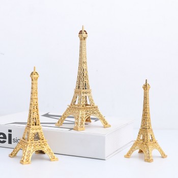 Mô hình tháp Eiffel kim loại vàng